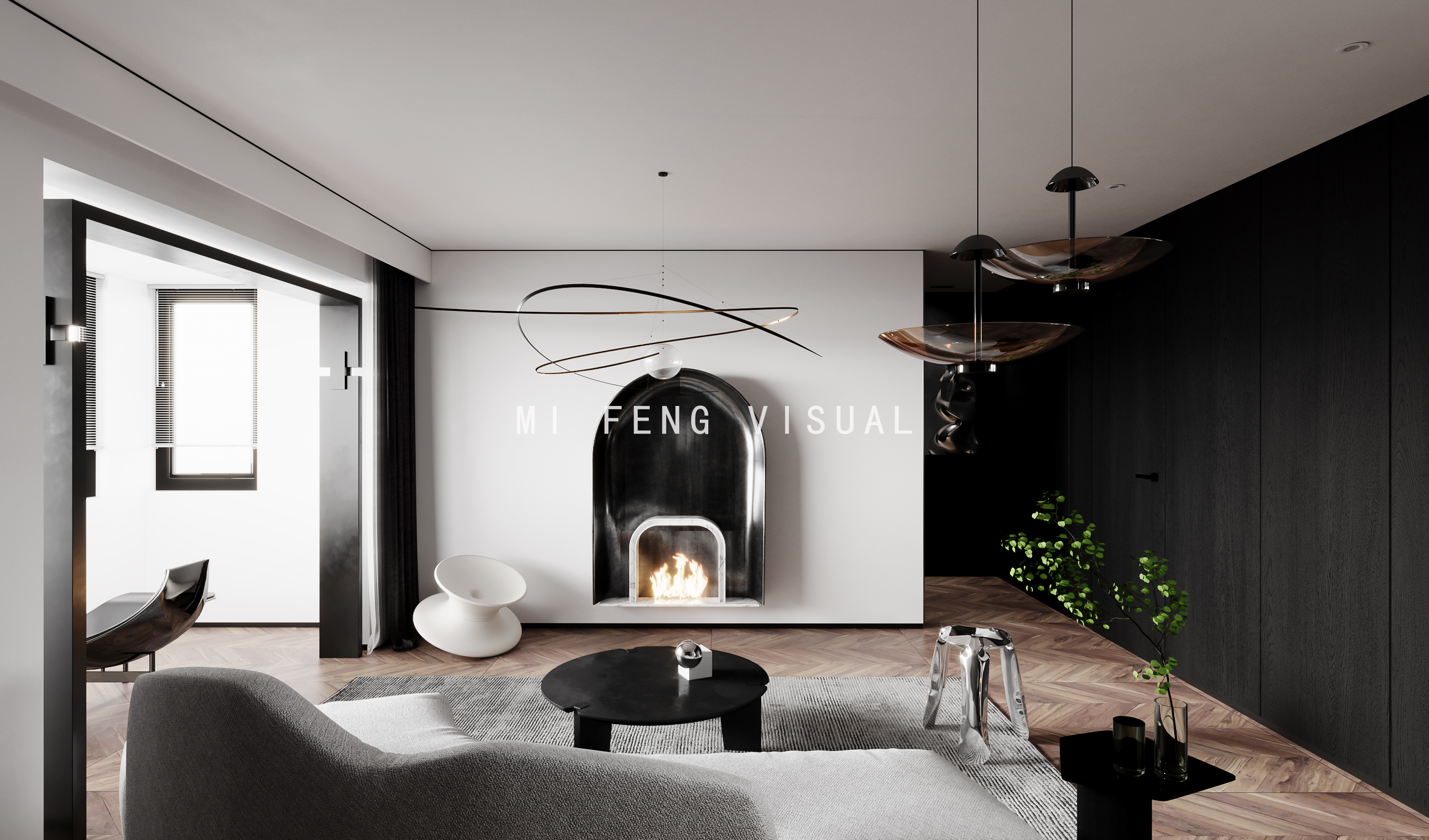 深色调的魅力演绎——某知名设计师项目案例-3
