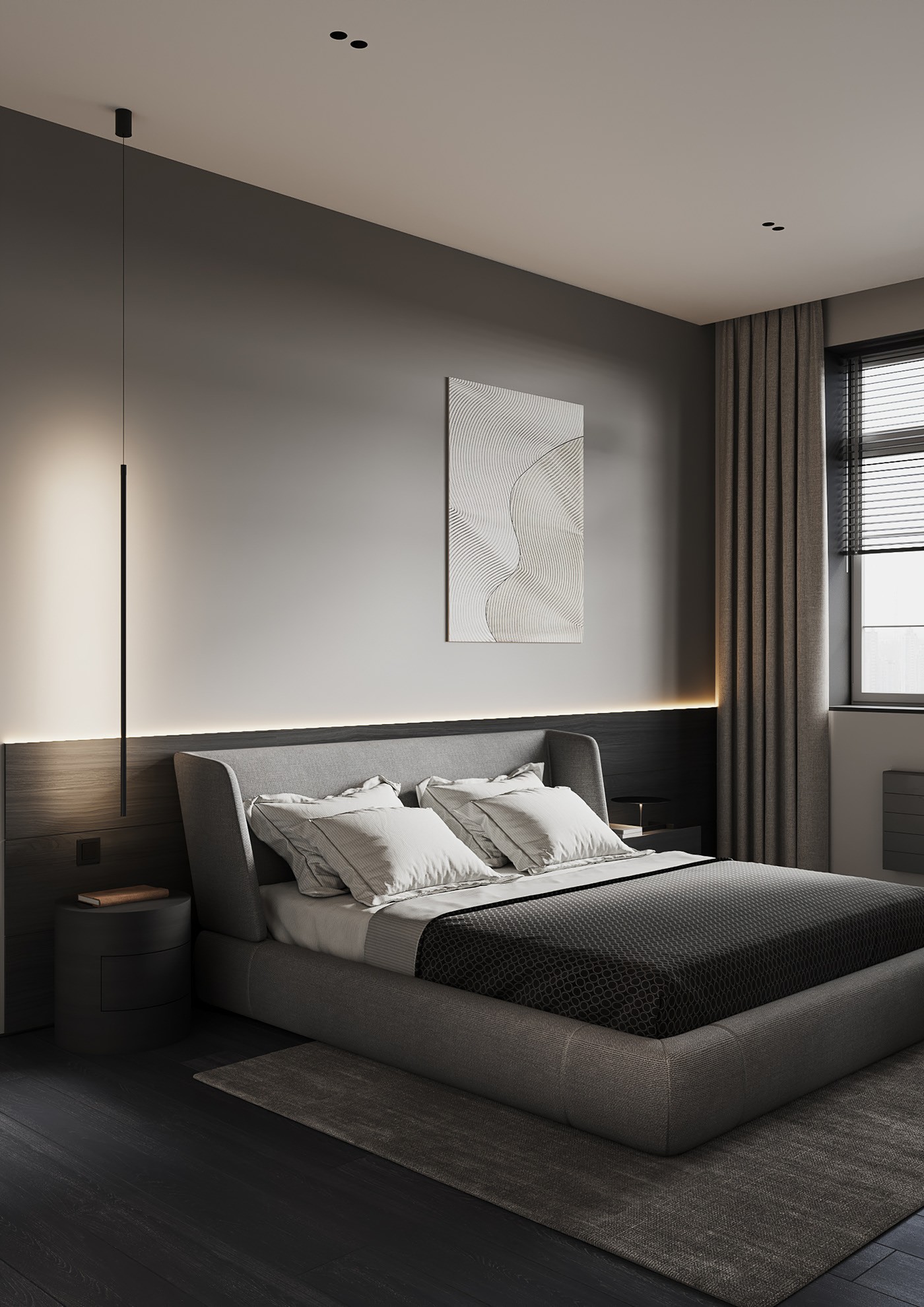 130平米极简风住宅设计 超有气质-15