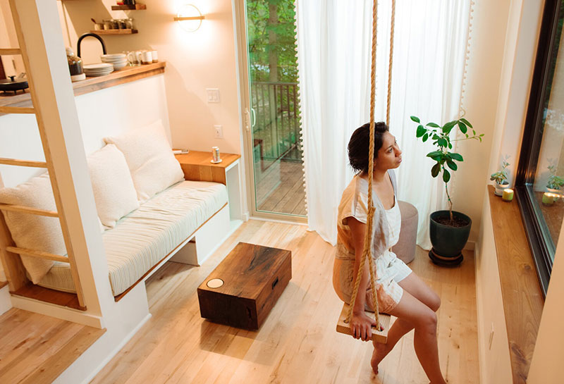 森林中的梦幻木屋，禅意与童趣并存-11