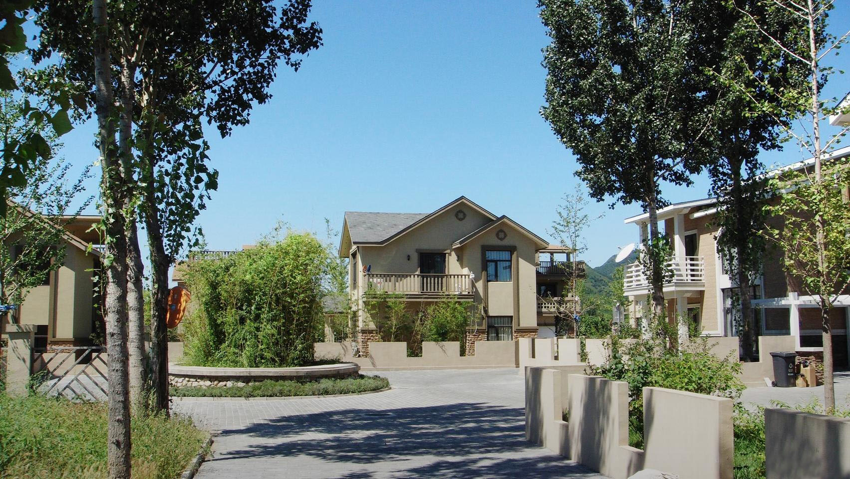 北京平谷桃花源度假村——环保木结构别墅群-9