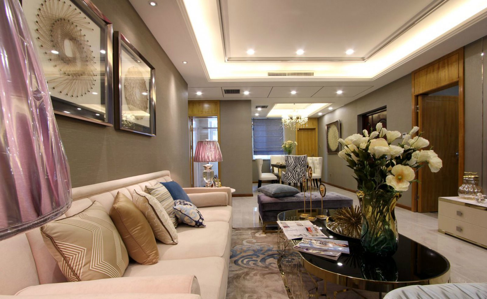 海韵名邦简欧样板房软装设计  泊含设计-2