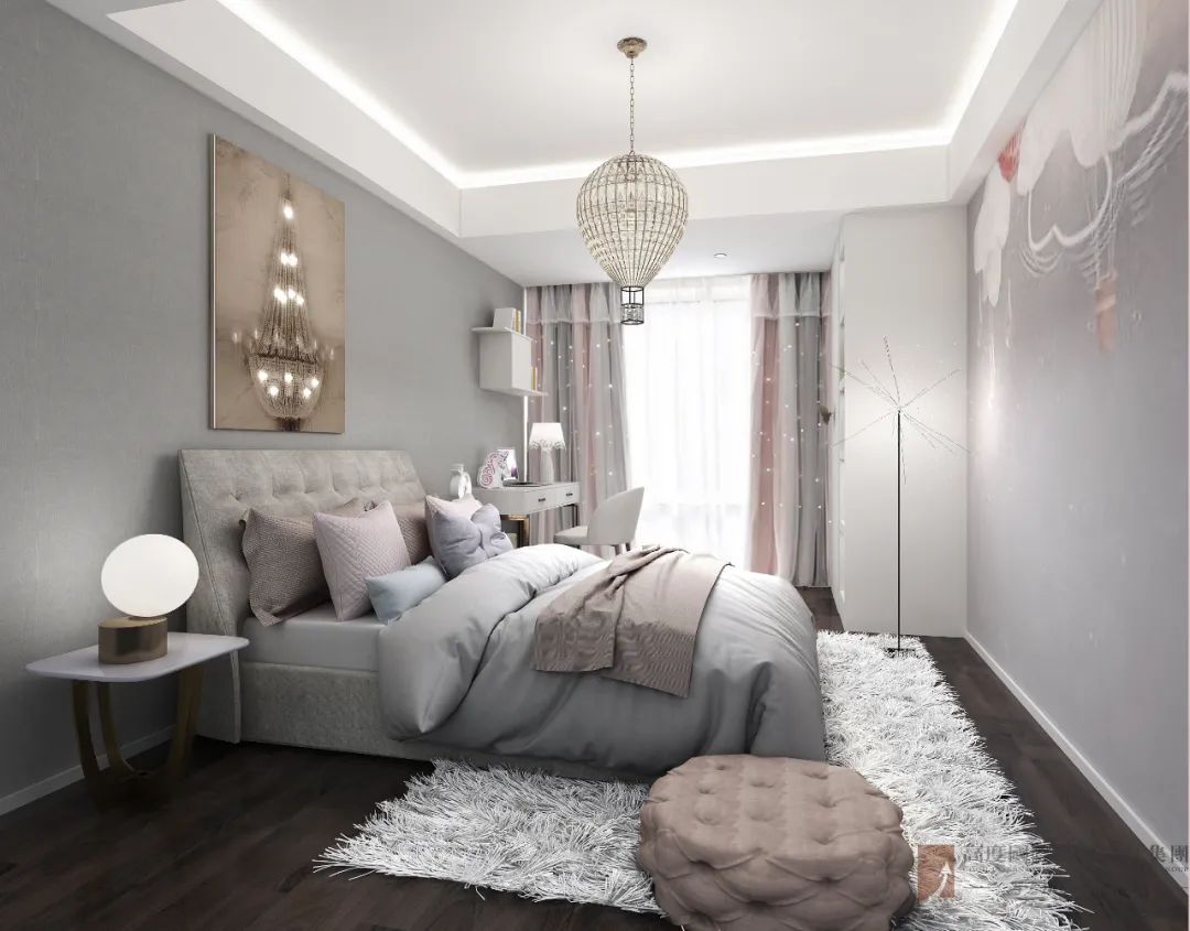 浪漫蒂芙尼蓝，美式家设计温柔呈现-109