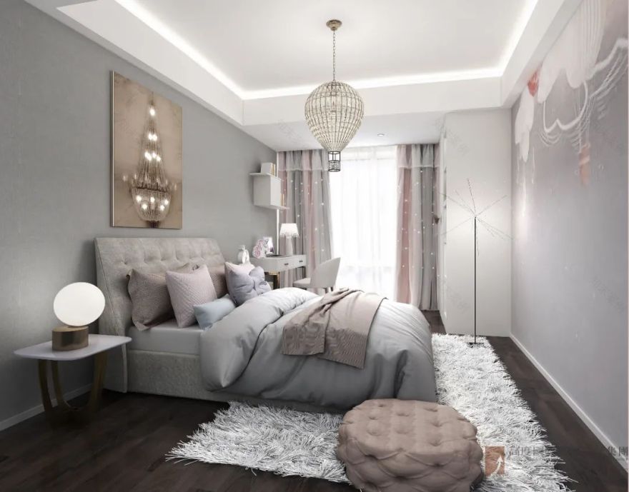 浪漫蒂芙尼蓝,美式家设计温柔呈现-109