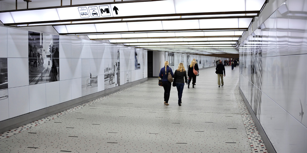 布鲁塞尔中央车站地铁站通道翻新工程丨比利时-29