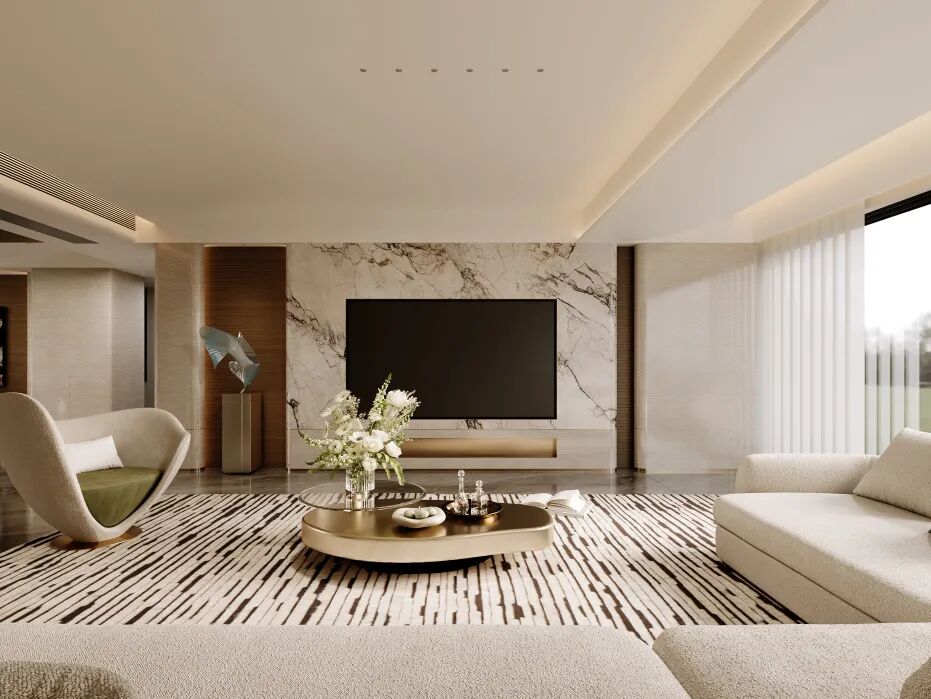 270㎡意式轻奢风 江山印·云玺丨中国阳江丨纵向·空间设计-6