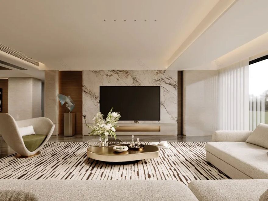 270㎡意式轻奢风 江山印·云玺丨中国阳江丨纵向·空间设计-6