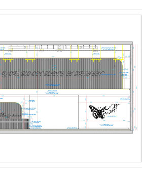Shop drawing of Reception in Beauy salon in KSA