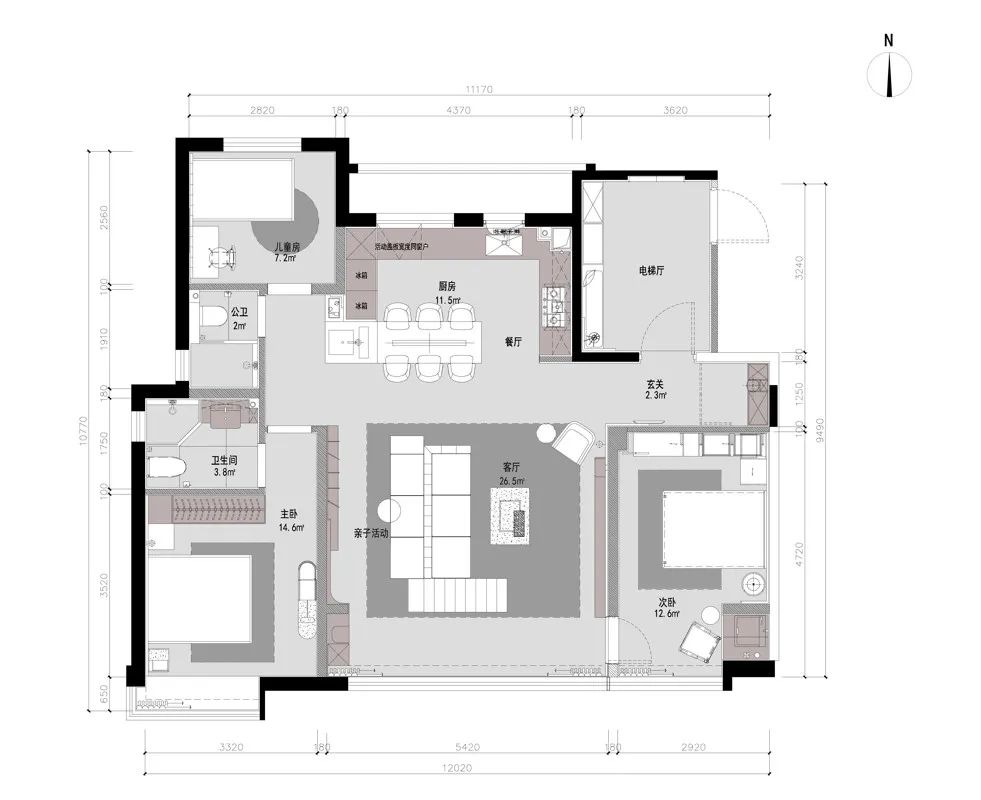 济南银丰国泰江悦项目样板间127户型丨中国济南丨万景百年室内设计-29