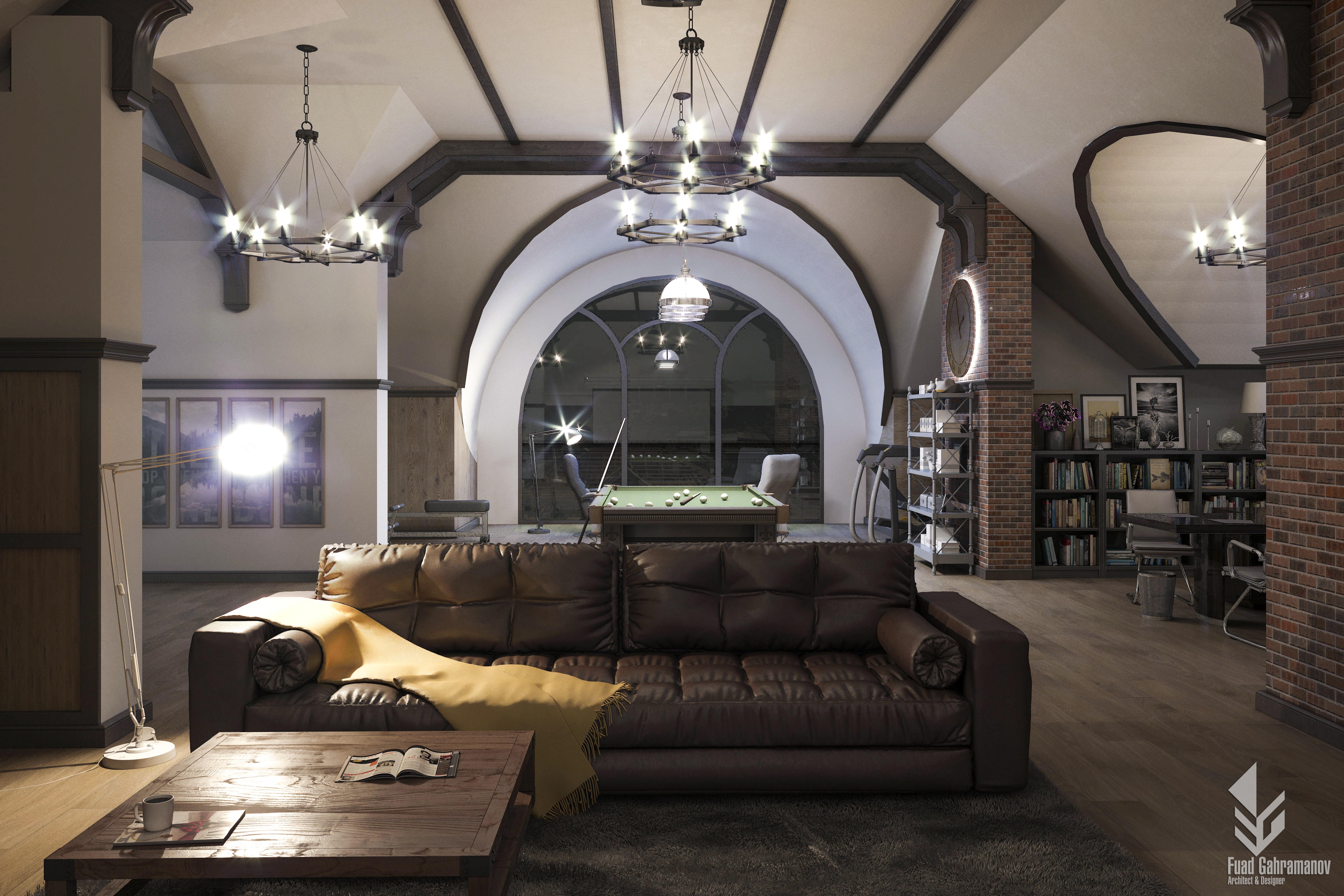 Mansardın dizayn həlli-8