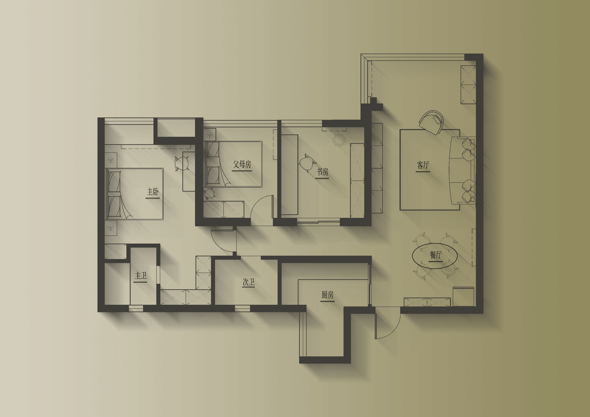 复古风格的精装房软装改造丨中国成都丨设计师王司囡-34
