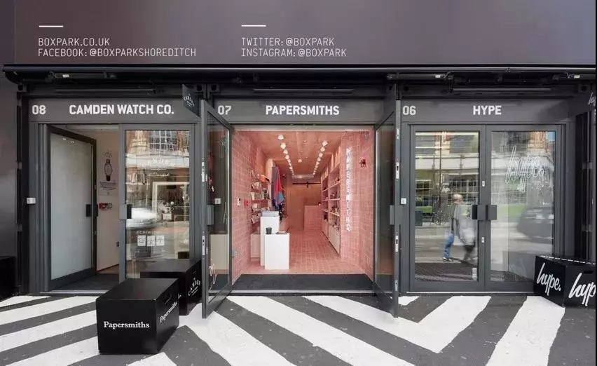 伦敦粉色货柜文具店 设计独特引人入胜-2