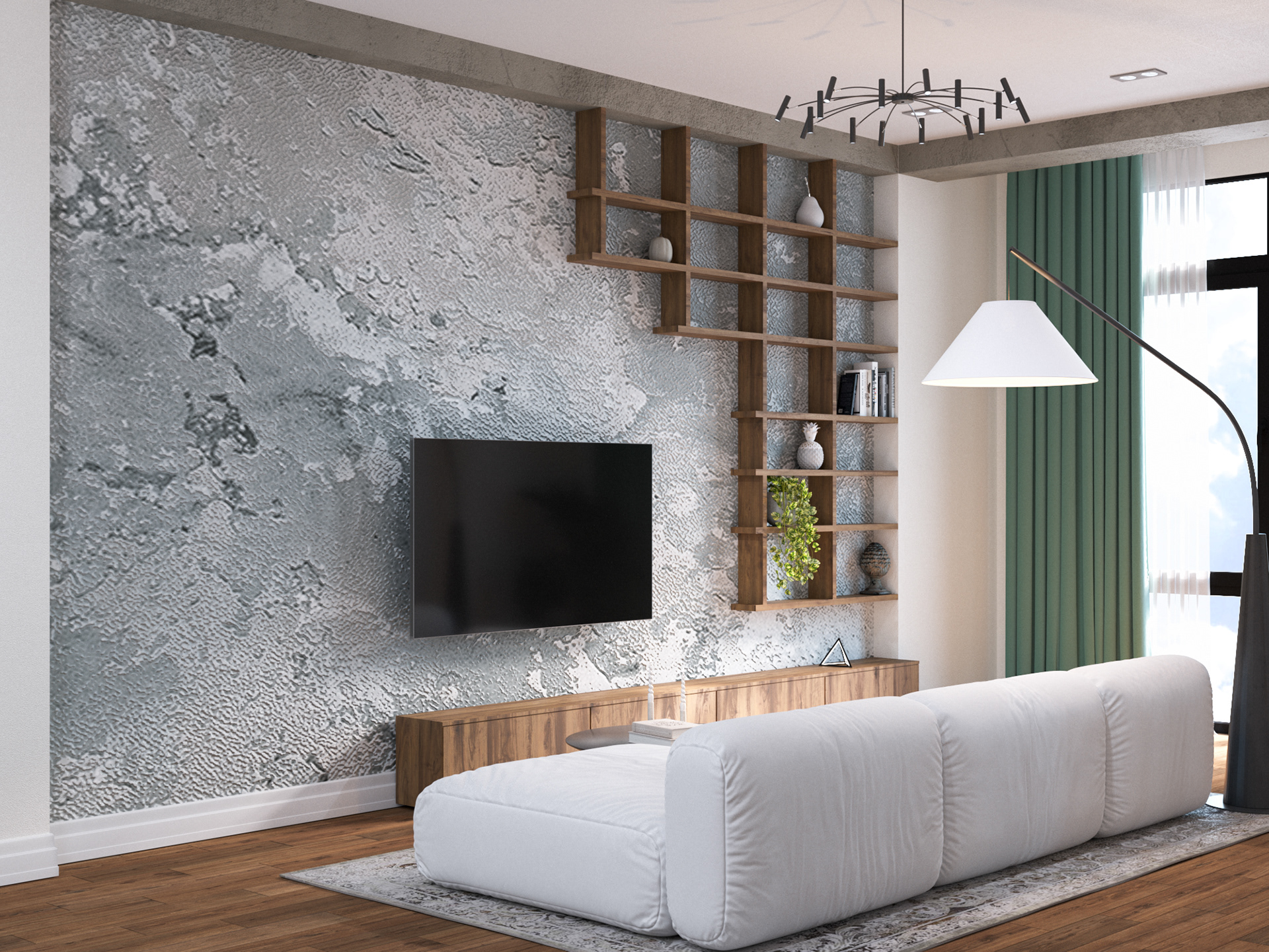 Визуализация квартиры 101,5м². Дизайн Carmine Home-4