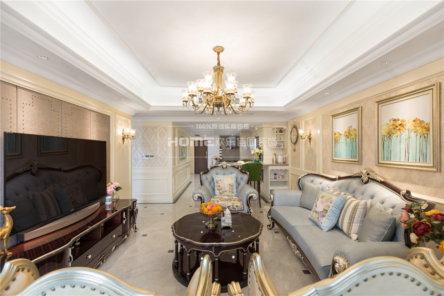 成都三利云锦 135 平米新古典之家 | 精致大气,开放式厨房设计亮点突出-26