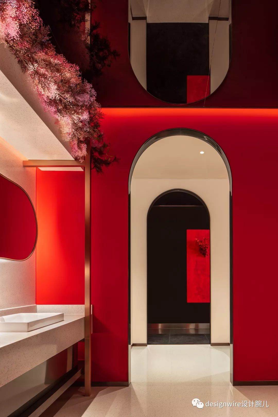 曾建龙打造花禾牛浦东店 | 红艳空间里的美学盛宴-63