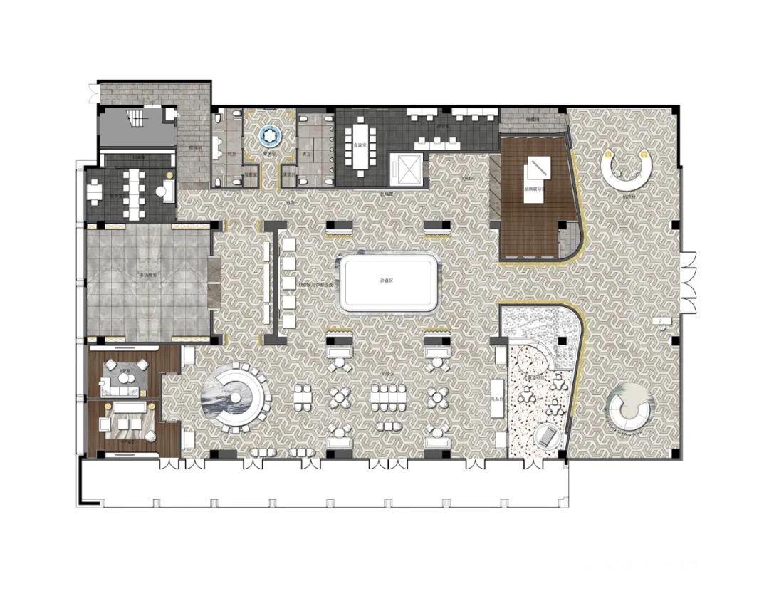 楚天都市润园销售中心丨中国荆州丨典时设计-58