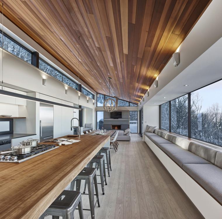 劳伦山脉上的绿色滑雪小屋-21