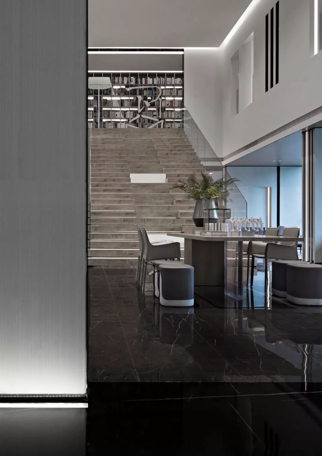 静谧高级灰 | 长沙卓越青竹湖售楼处设计鉴赏-37