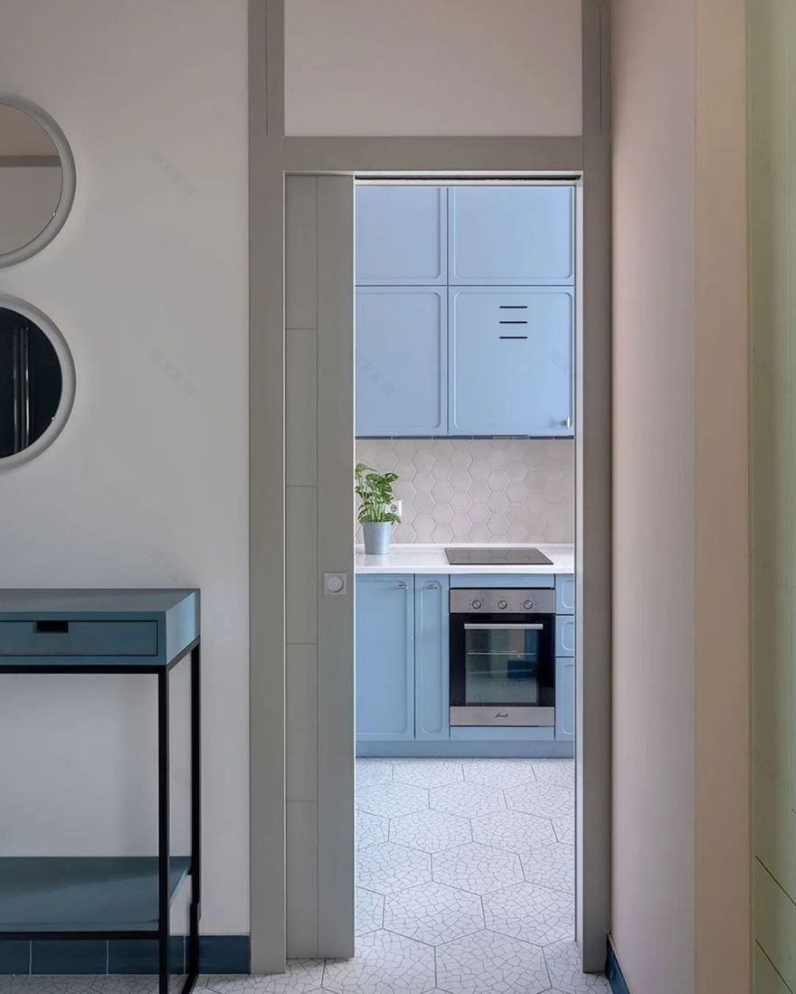 退休夫妻的 41㎡小公寓设计丨Maria Bezrukova-20