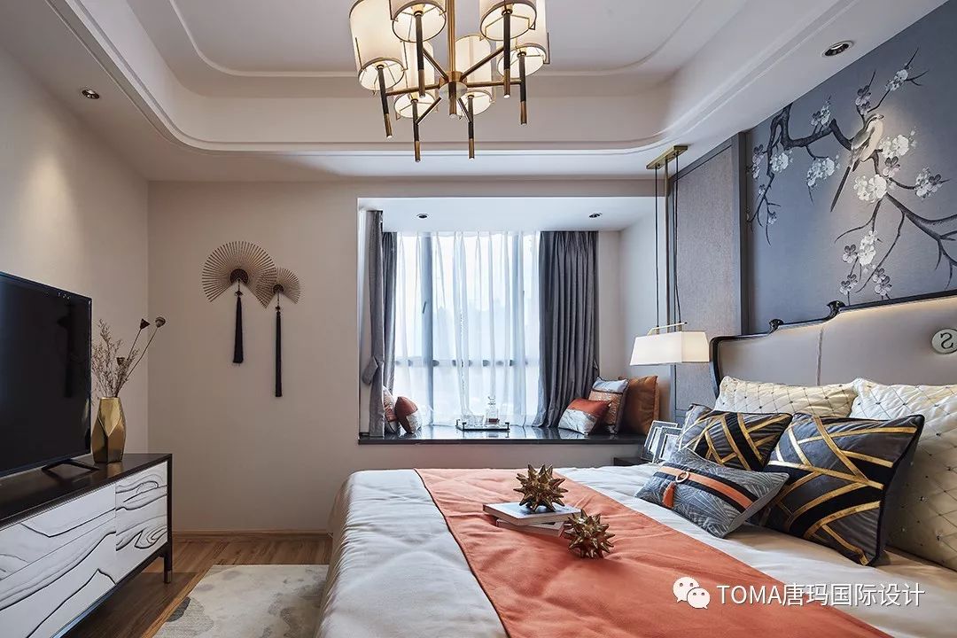 鹰潭星海湾新中式轻奢样板房设计-30