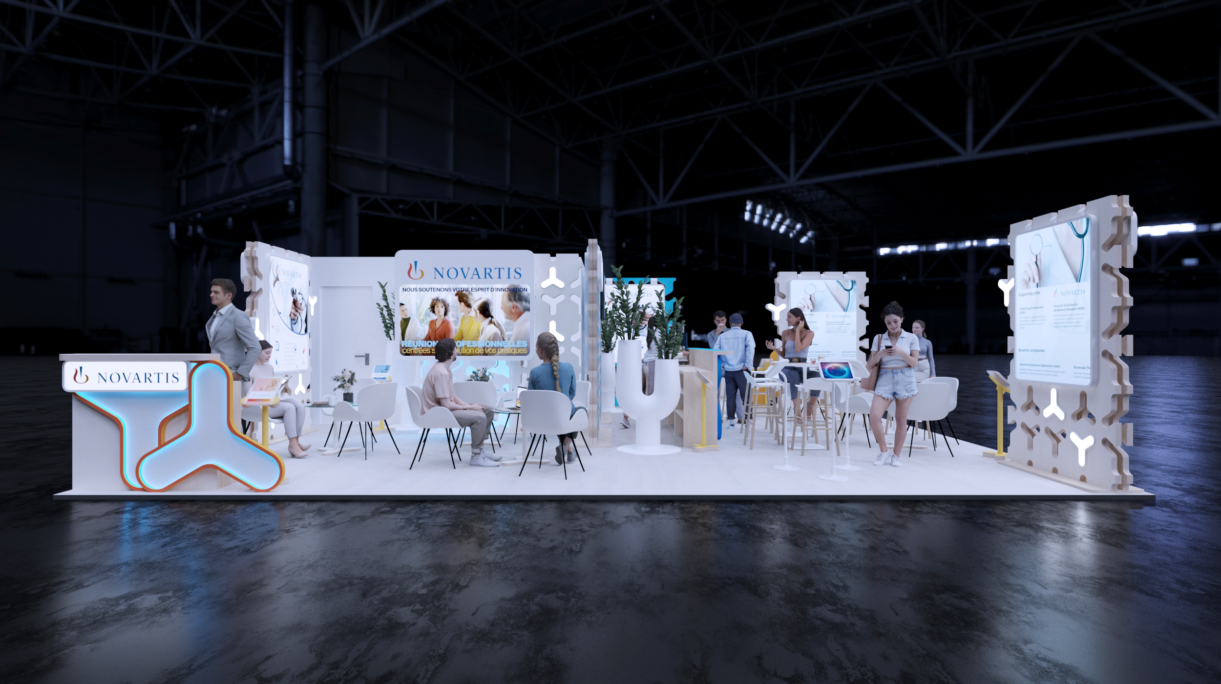 Novartis. Modular exhibition stand, 72 sq.m.-0