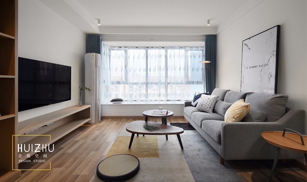 100㎡现代简约住宅  会筑空间设计-12