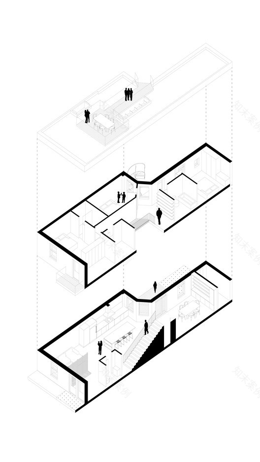 蒙特利尔 Plateau Mont·Royal 社区复式公寓改造-10