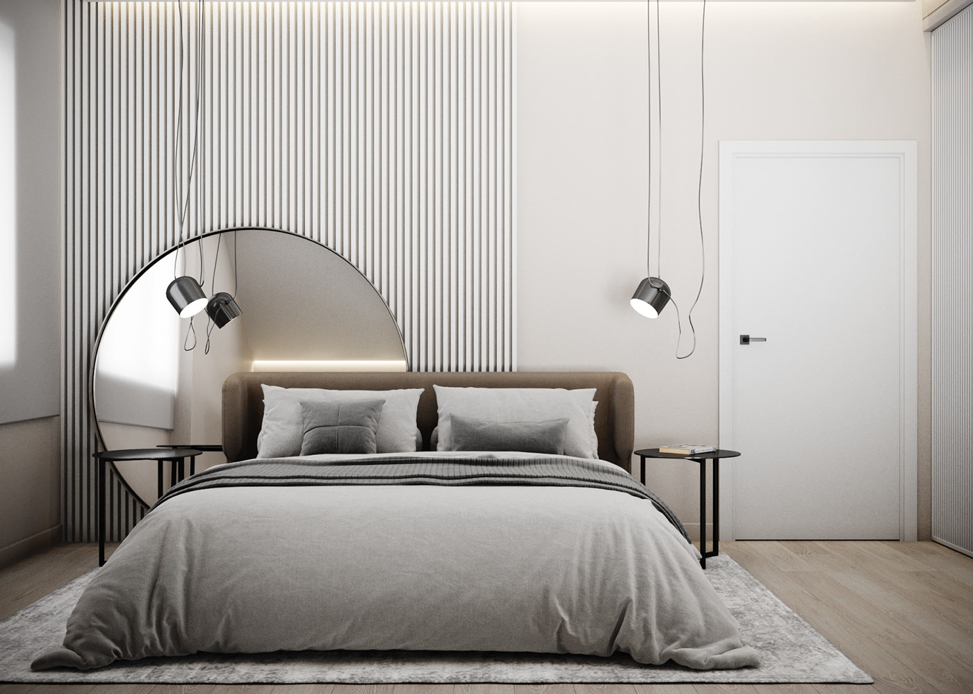 158㎡绿色+暖色系公寓 既清新又温暖-13