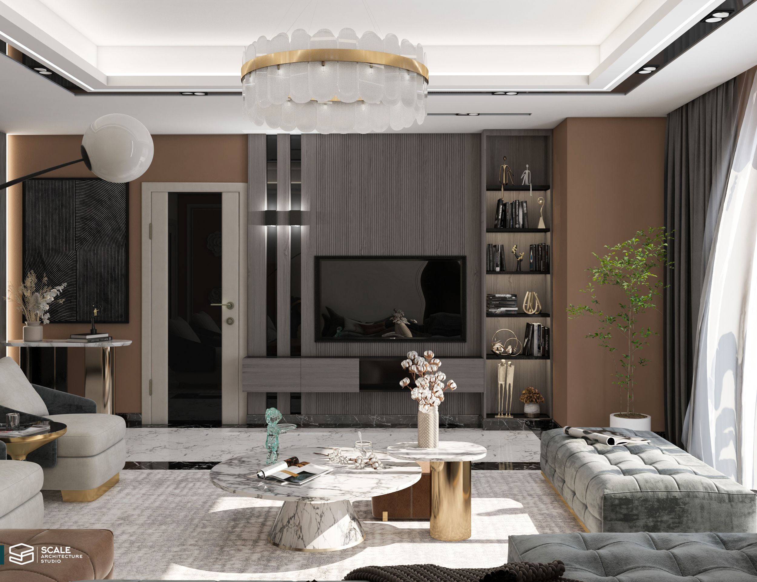 新古典主义居住区域设计丨Scale Architecture studio office-4