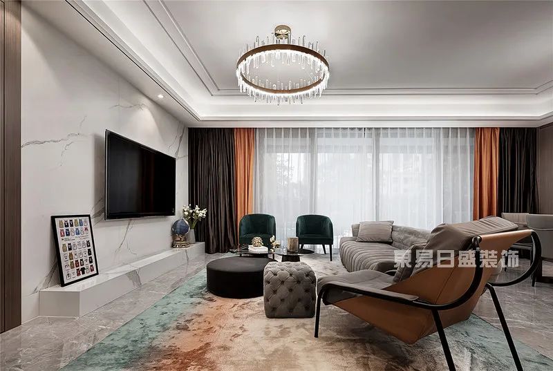 500㎡美式风实拍，瞳孔里开出烟灰色的花朵-18