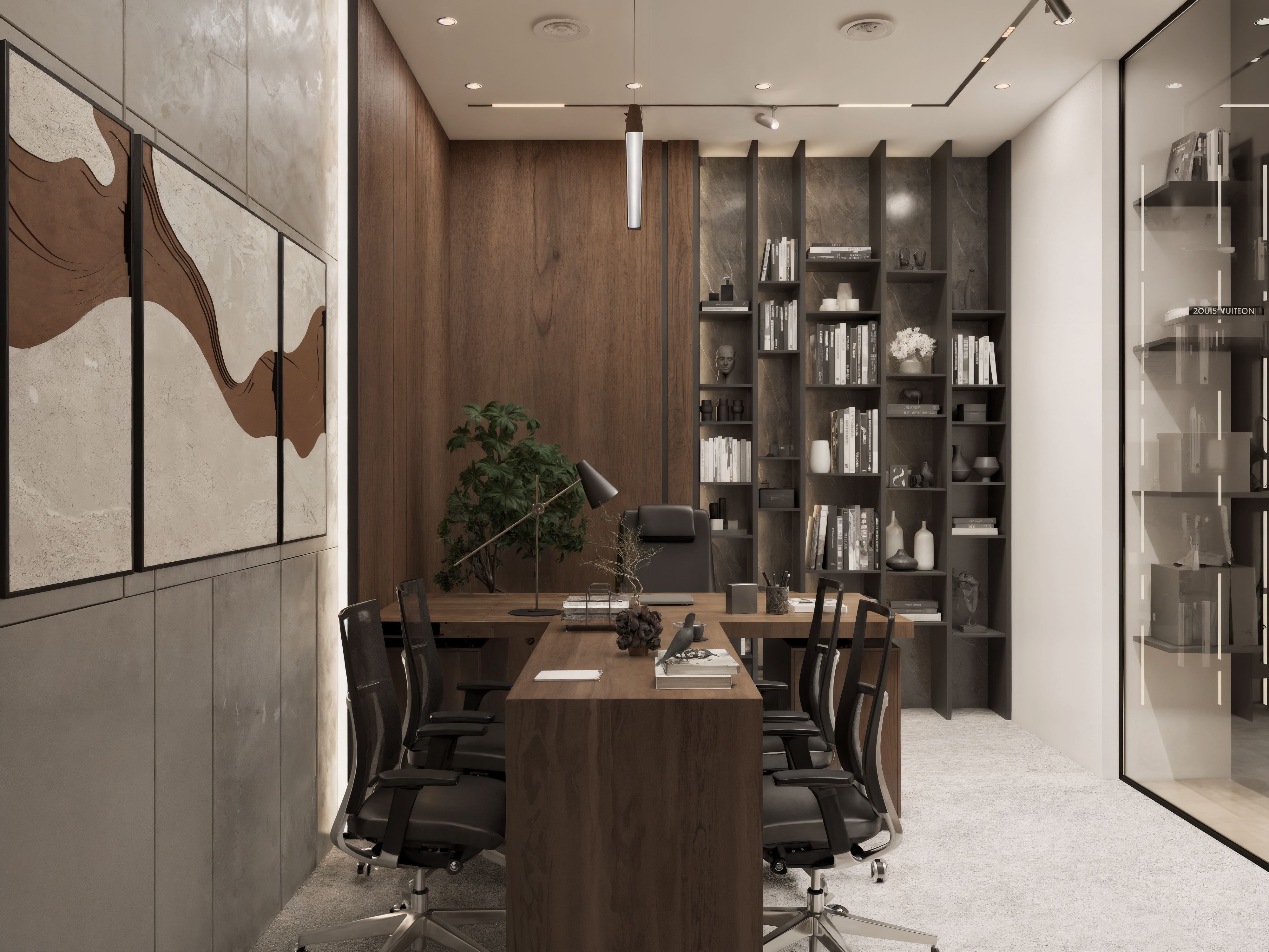 Modern Administrative Office - Design & visualization-15