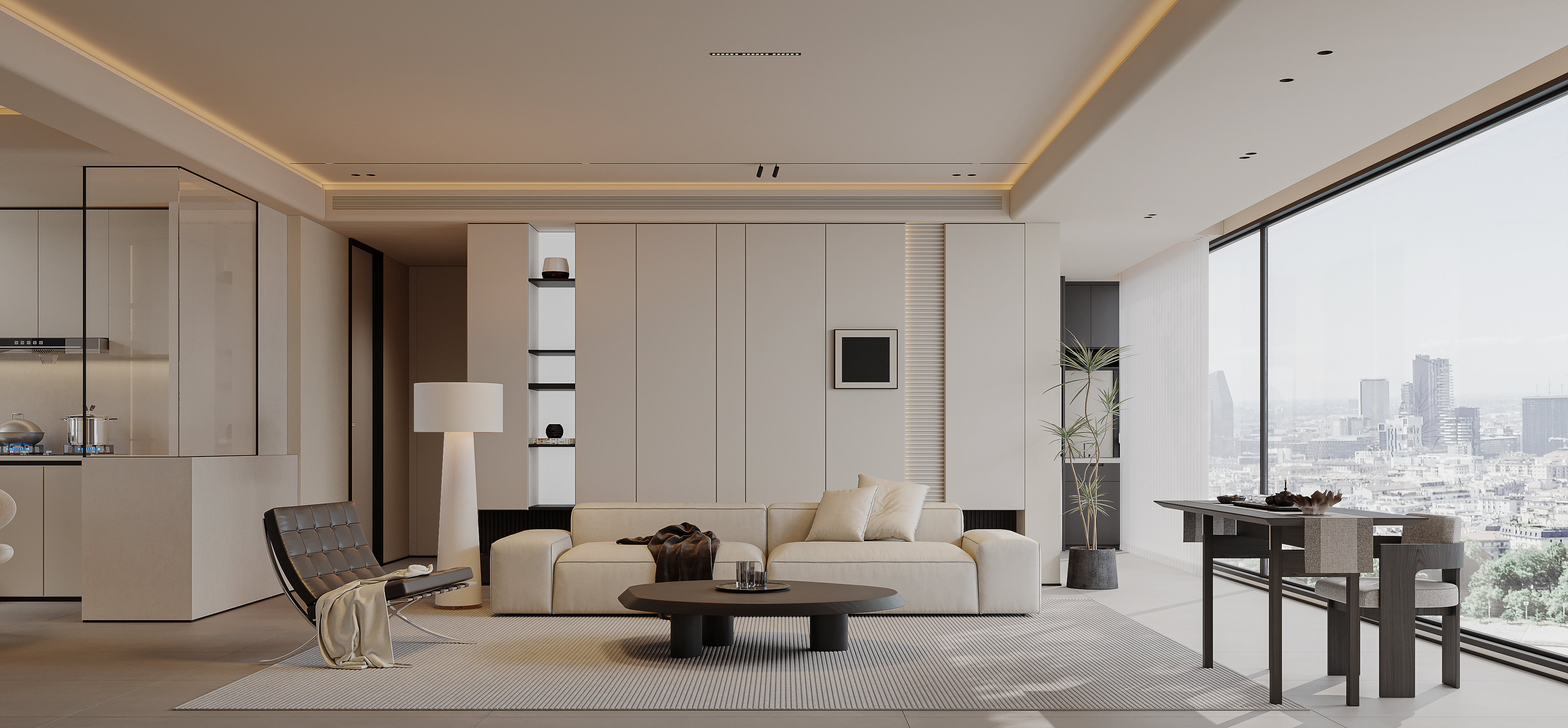 挑空别墅丨晫易视觉-0