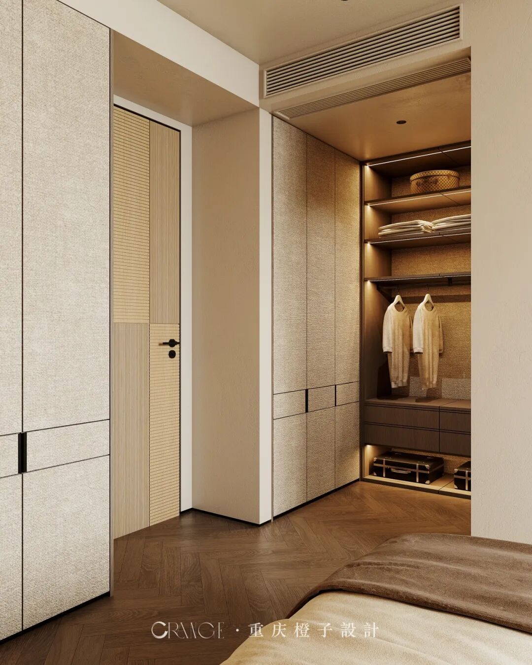 橙子新作||国宾壹号院——醇境·融邸，暖木鎏金-41