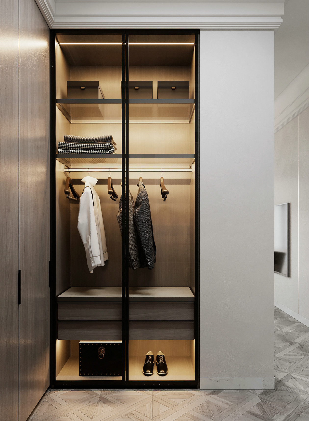 原木+大理石 打造出满满的高级范儿！-15