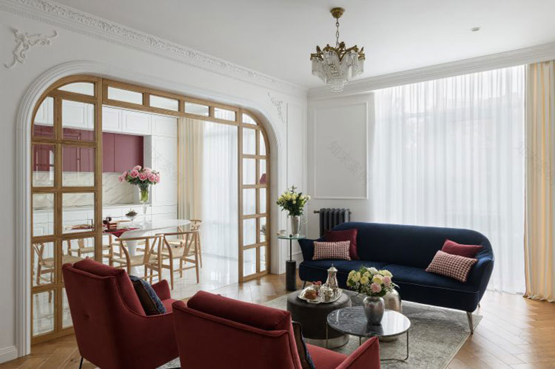 基辅现代公寓的古典艺术设计-4