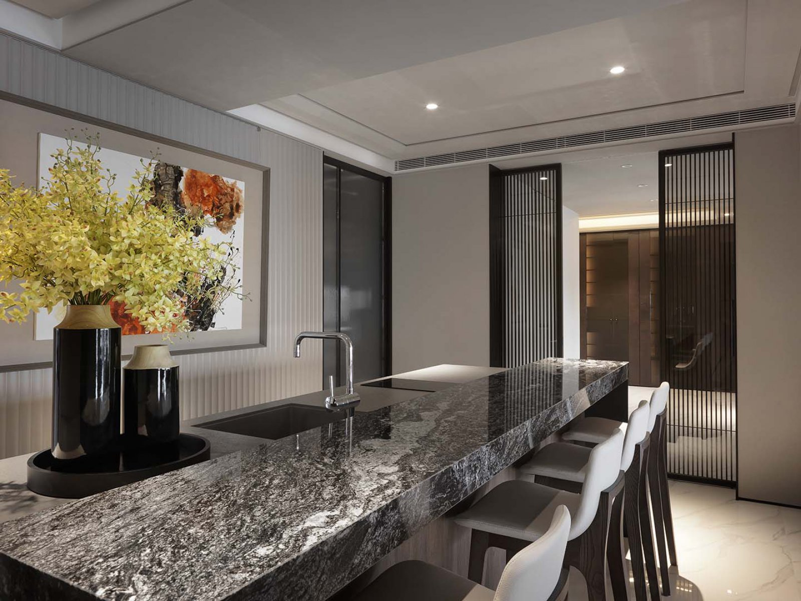 虚实悬浮——现代住宅设计 欣磐石建筑空间规划事务所-1