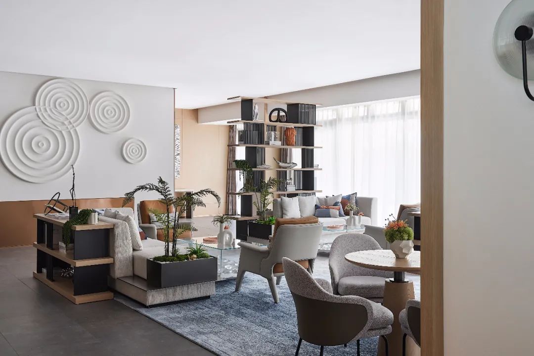 昆明天誉城售楼处与样板房 | 现代简约与爱马仕橙的碰撞-19