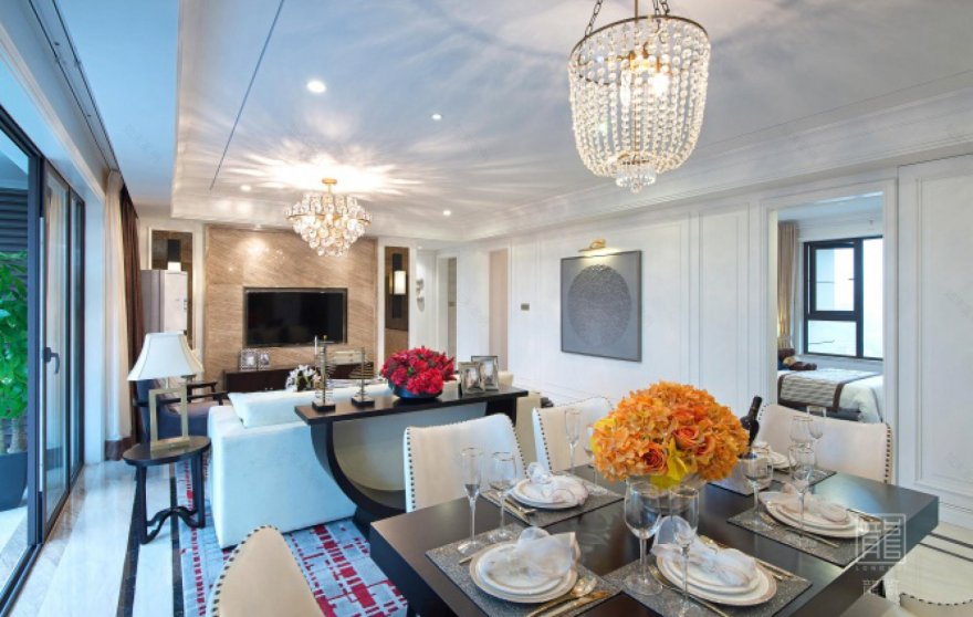 114㎡成都荣盛·香堤荣府样板房 龙徽设计-13