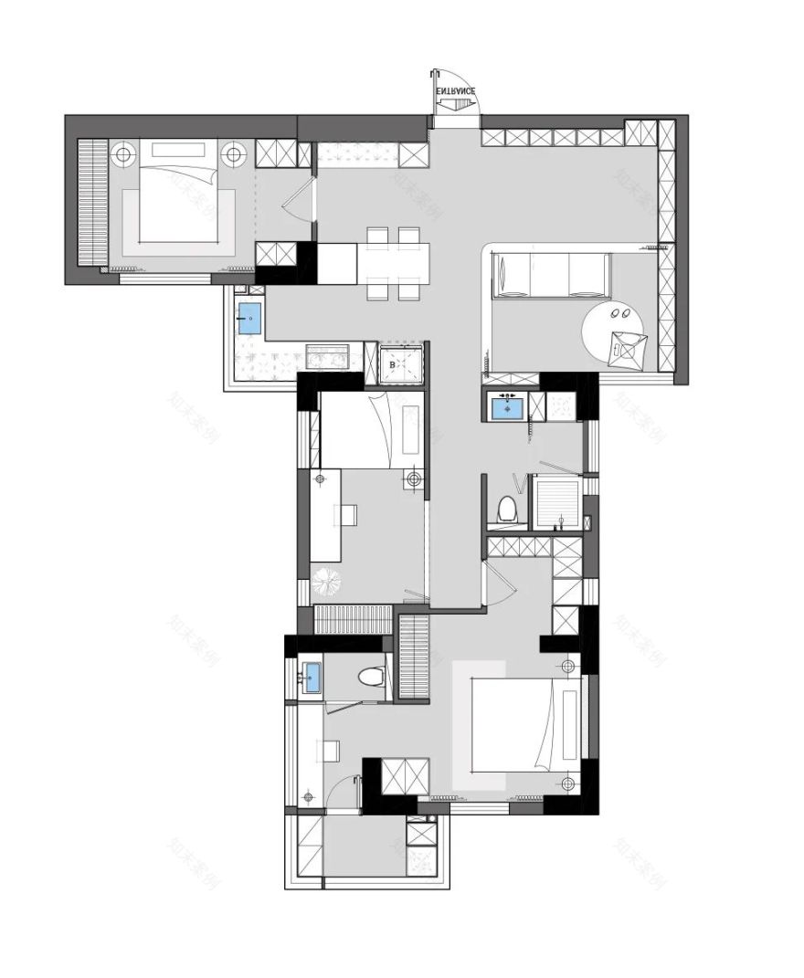 110 平方原木奶油风家丨中国广州丨壹贰壹捌设计事务所-55