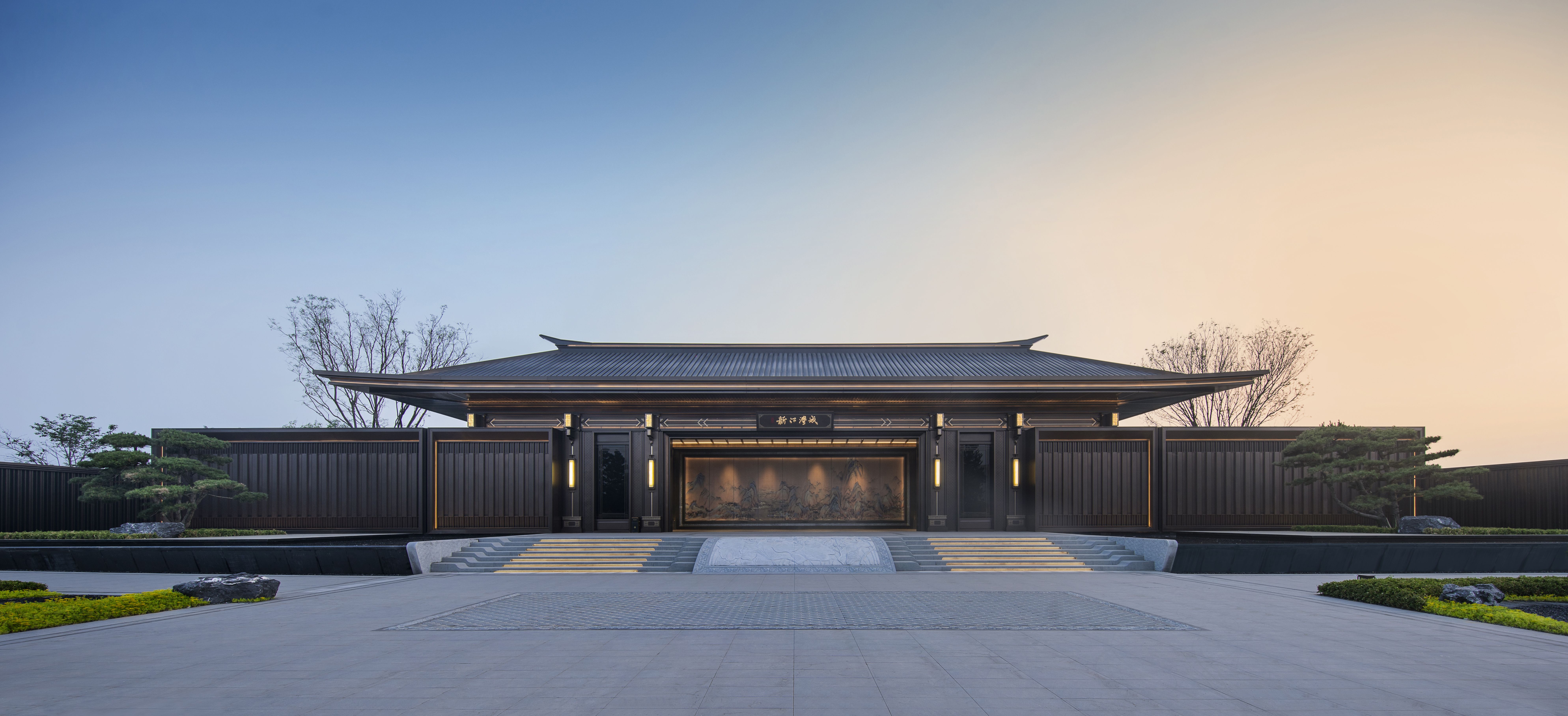 1000㎡中式售楼处丨盘石设计-2