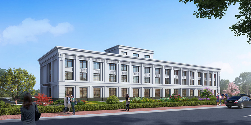 办公楼建筑外观设计案例效果图-16