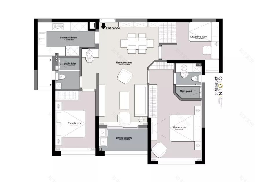 雅居乐 120㎡现代风家居,南北元素融合打造温馨生活-13