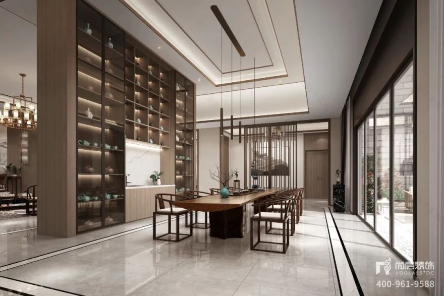 尚层装饰 2600 平气韵大宅 | 新中式风格的美学盛宴-38