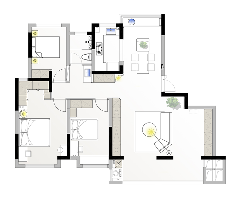 极简纯粹的合肥置地栢悦湾私宅设计丨中国合肥丨习本设计-75