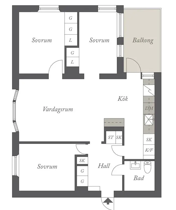 瑞典黄金光线中的土色民族风公寓-26