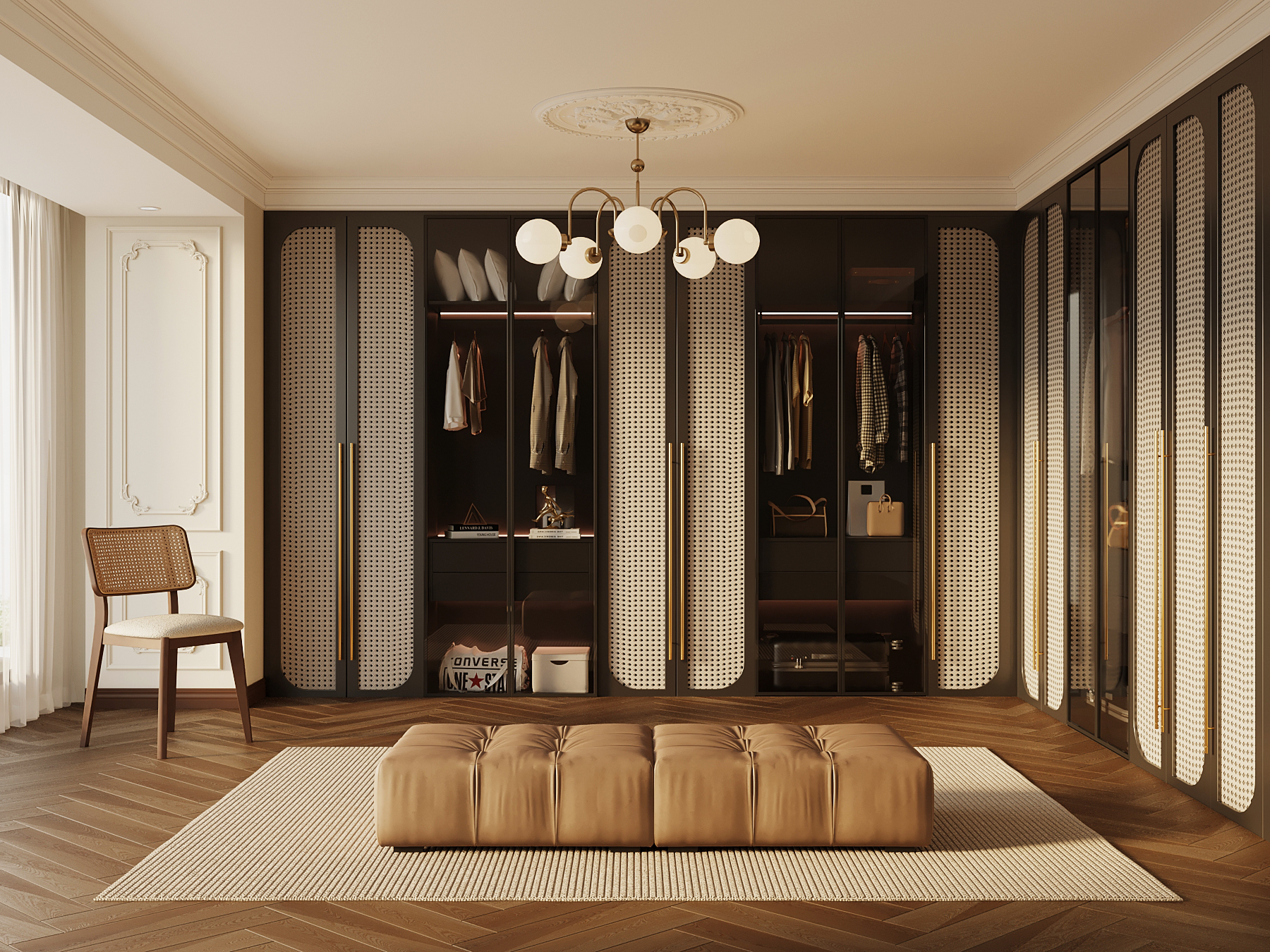 家装衣帽间效果图多种风格表现-6