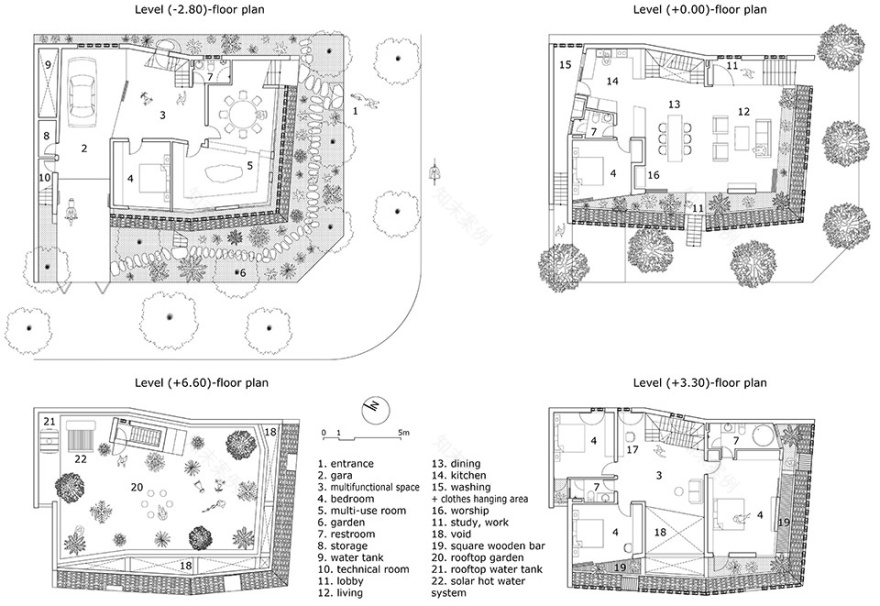 瓦巢住宅丨越南丨H&P Architects-84