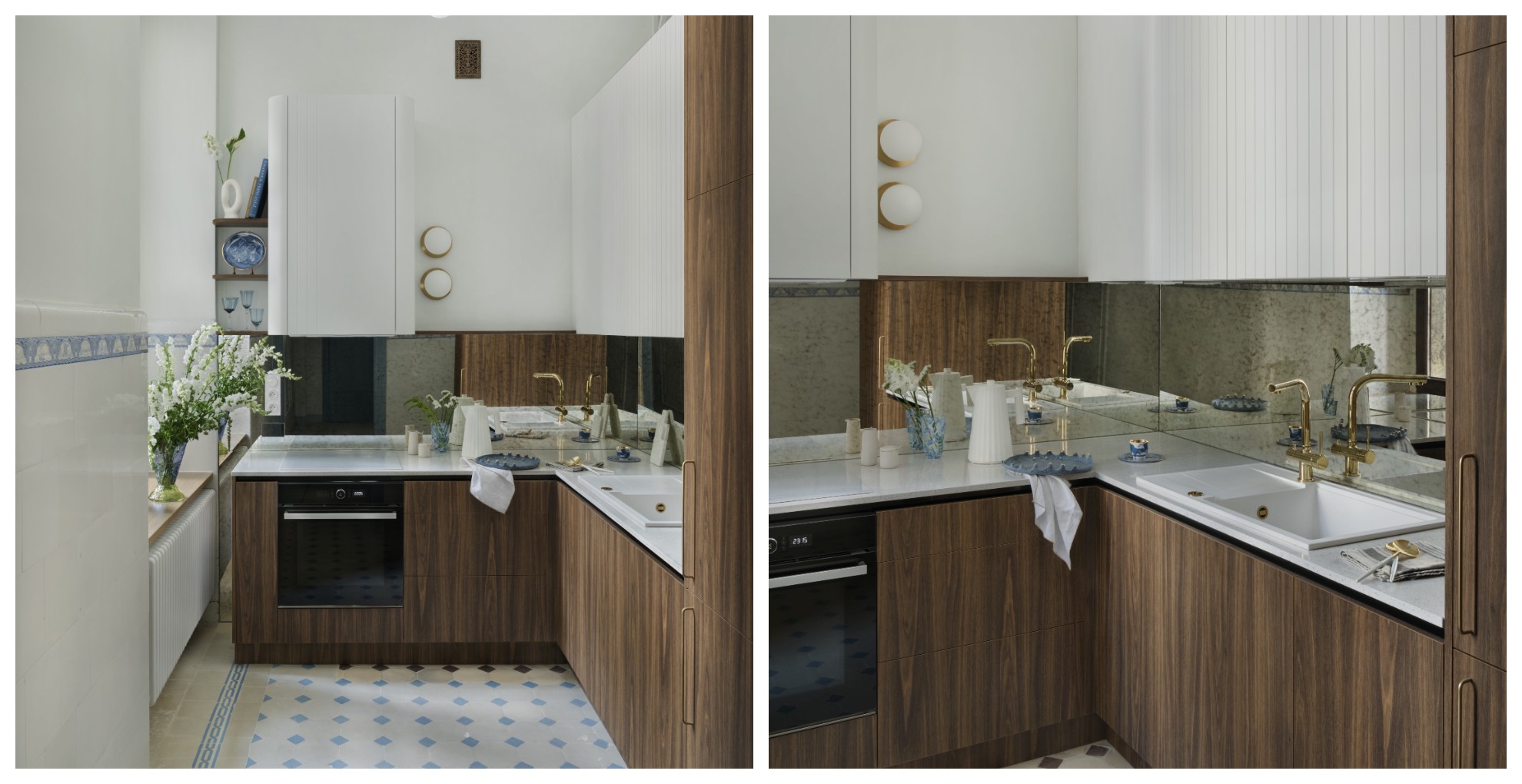 历史建筑中的蓝色调公寓室内设计丨波兰罗兹-29