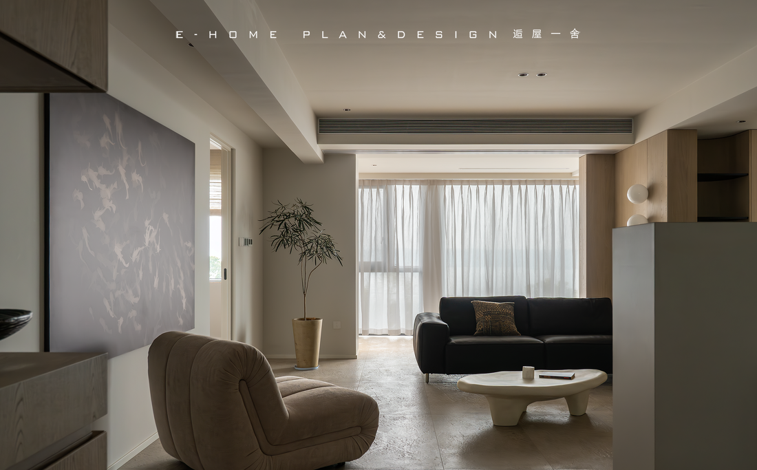 和卧室互换后，客厅倒像是掩起来的世外桃源-18