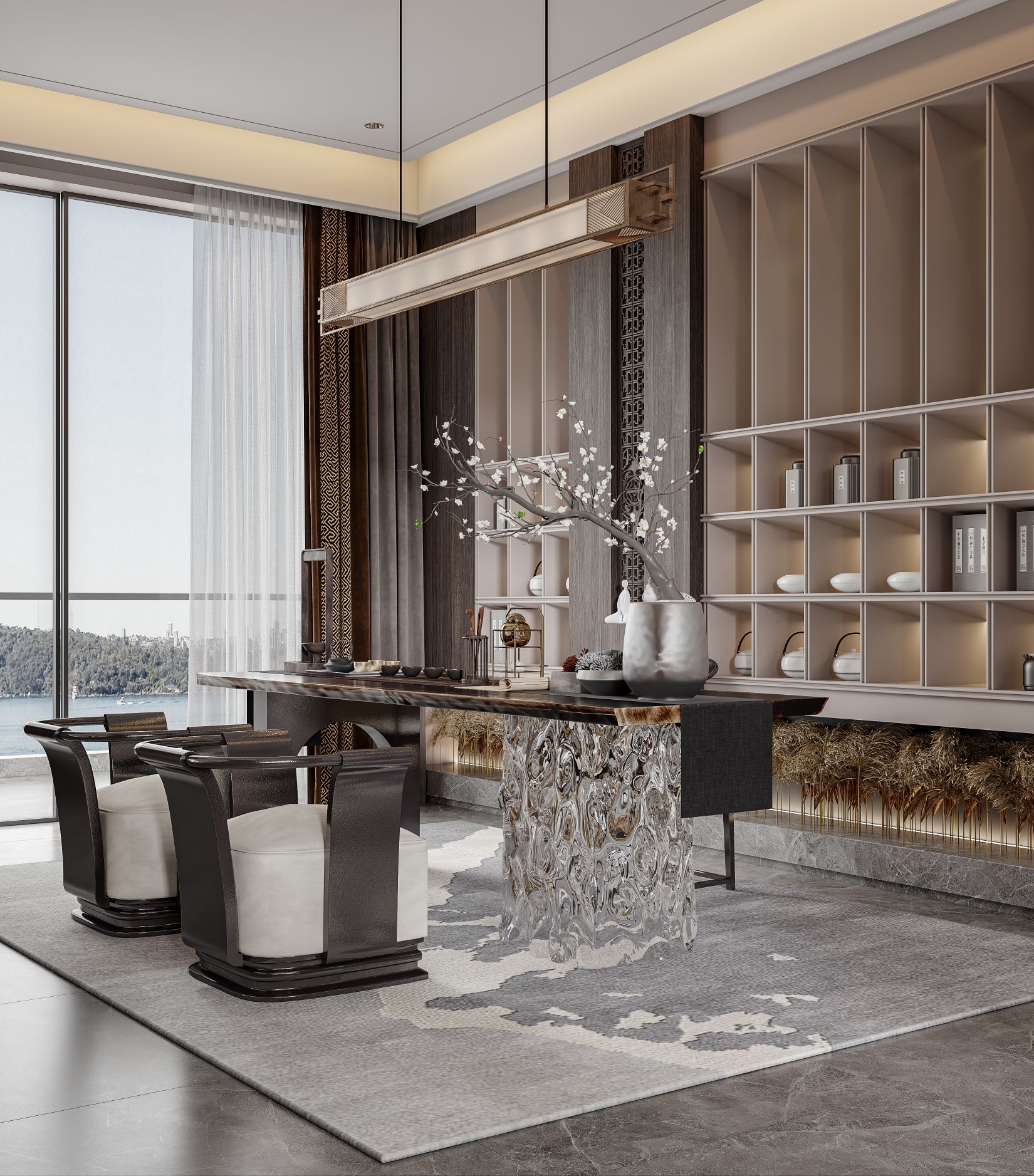 尚书苑刘总复式楼新中式风格设计丨中国湖北-10