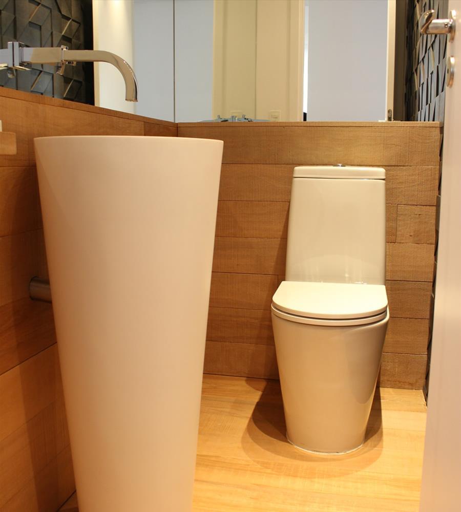 巴西 SP 市 SL 公寓 | 明亮木质与白色砖墙的简约空间-18